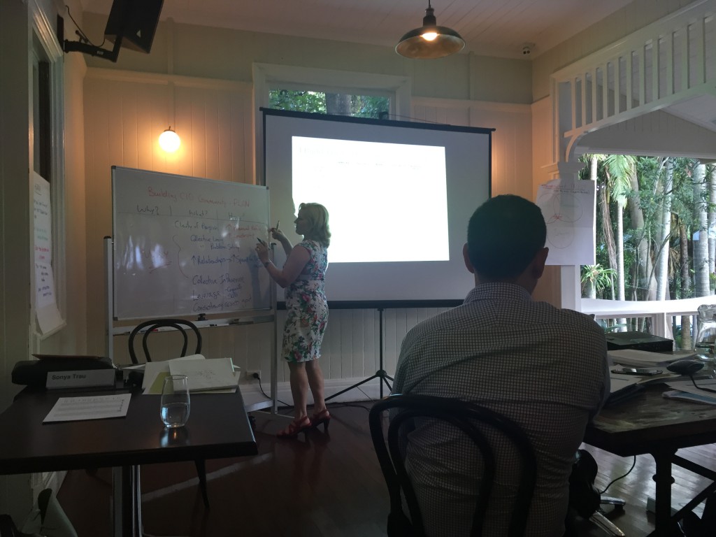 Sonya Trau facilitating